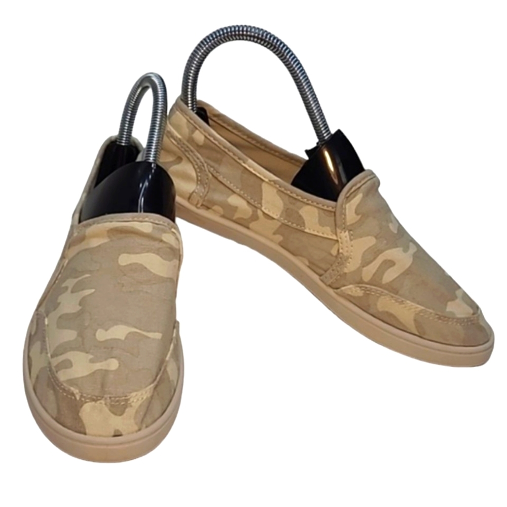 Unionbay Camouflage Canvas Slip On Tennis Shoe Memory Foam Camo Slide-On Low Top